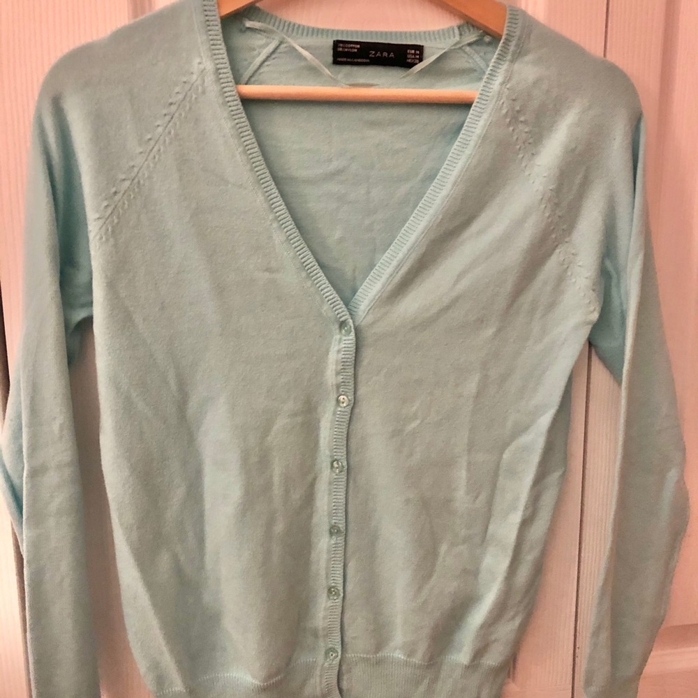 SOLD - Zara Mint Cardigan - M
